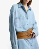 Studded Waist Belt in Honey sold by 7 For All Mankind