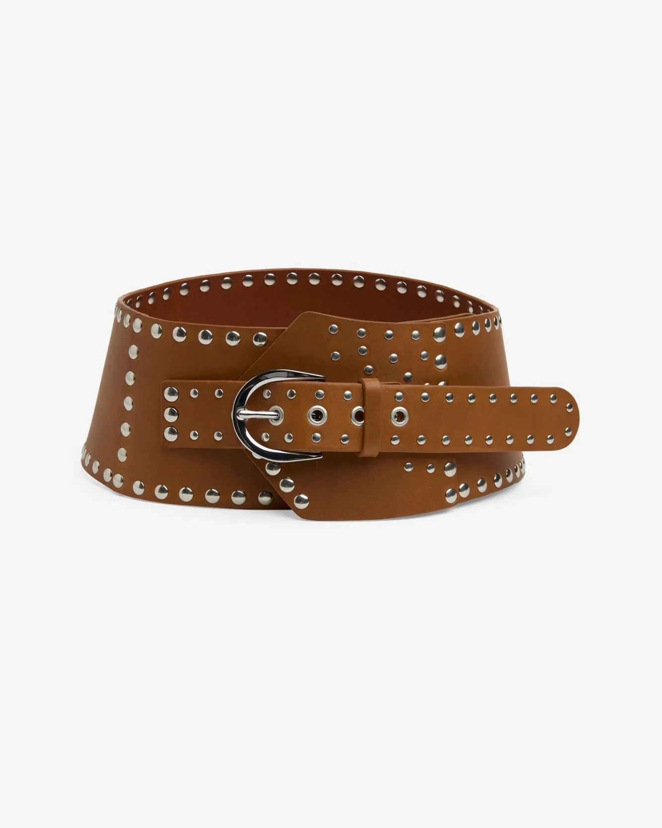 Studded Waist Belt in Honey sold by 7 For All Mankind