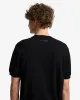 Classic Cotton Short Sleeve Sweater in Black sold by 7 For All Mankind