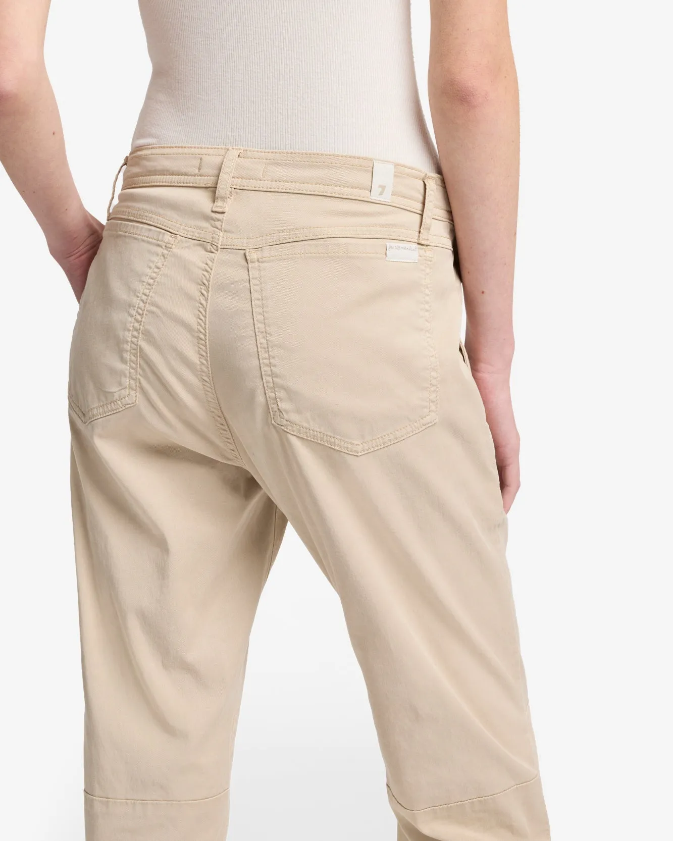 Darted Boyfriend Jogger in Cold Brew sold by 7 For All Mankind product image thumbnail 4