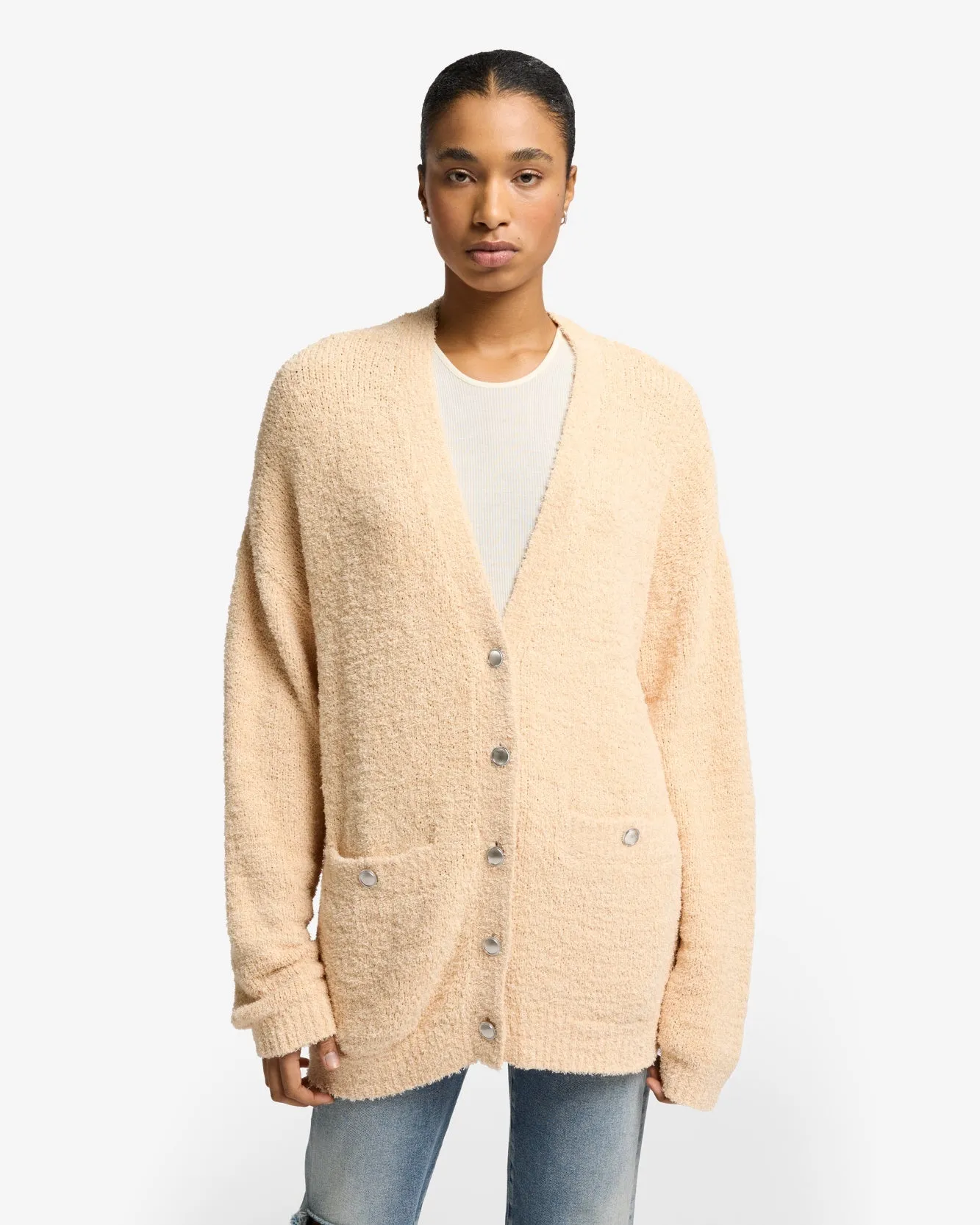 Oversized Cardigan in Sand sold by 7 For All Mankind product image thumbnail 2