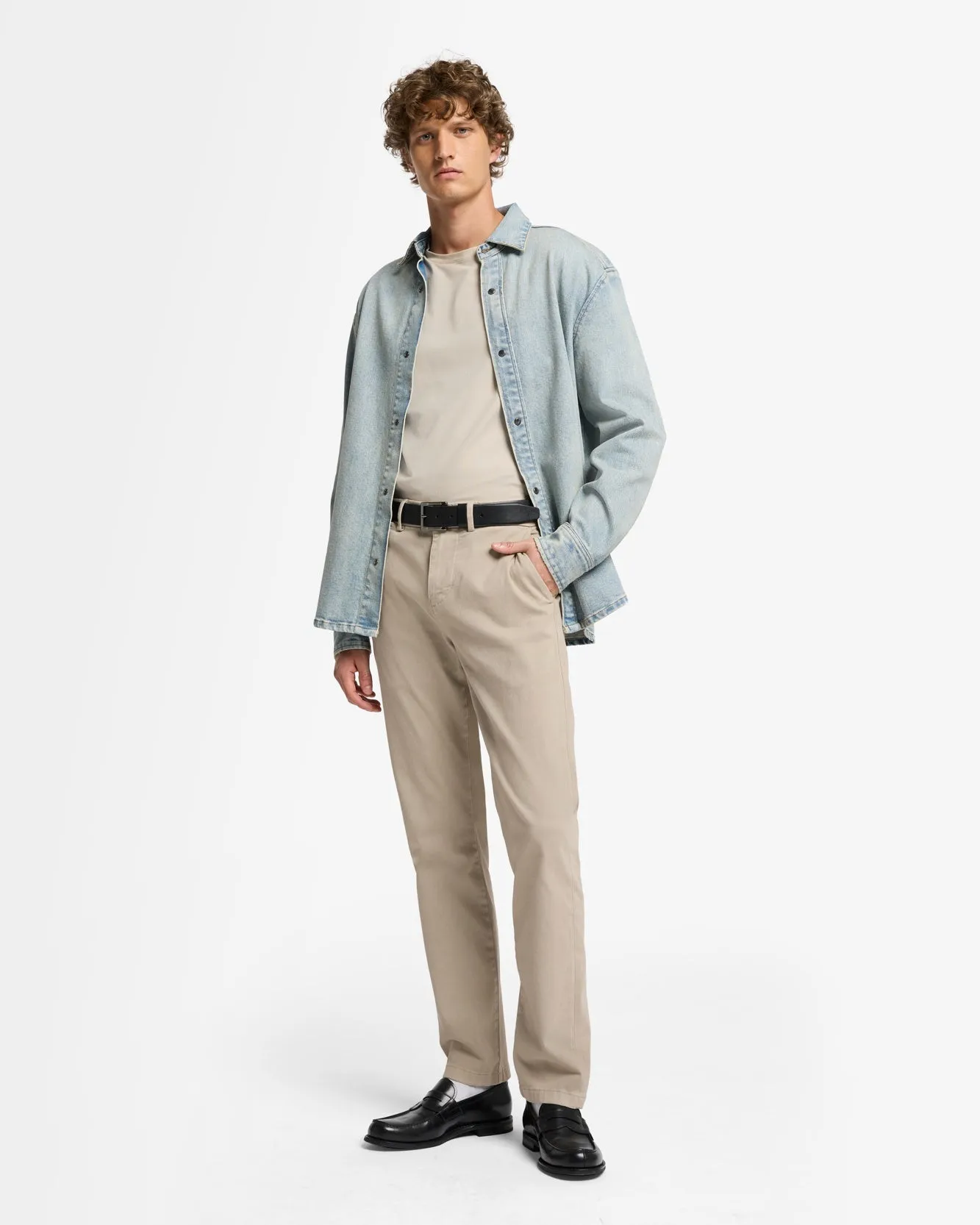 Luxe Performance Slimmy Chino in Sunbuff sold by 7 For All Mankind product image thumbnail 2