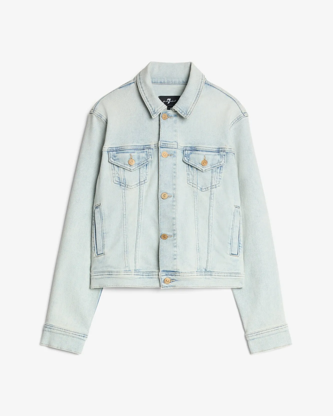 Luxe Vintage Classic Trucker in Maui sold by 7 For All Mankind