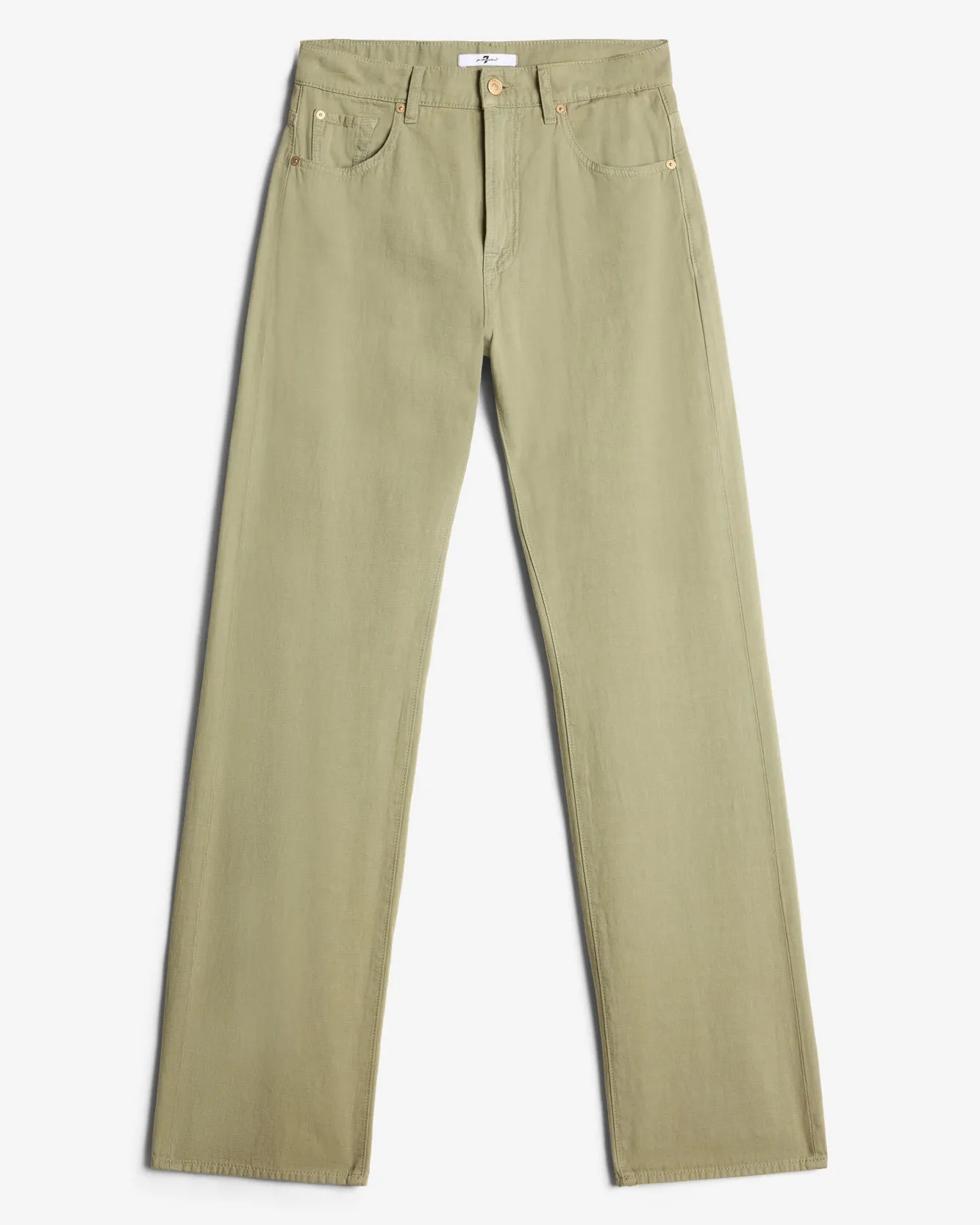 Linen Blend Tess Trouser in Palm sold by 7 For All Mankind