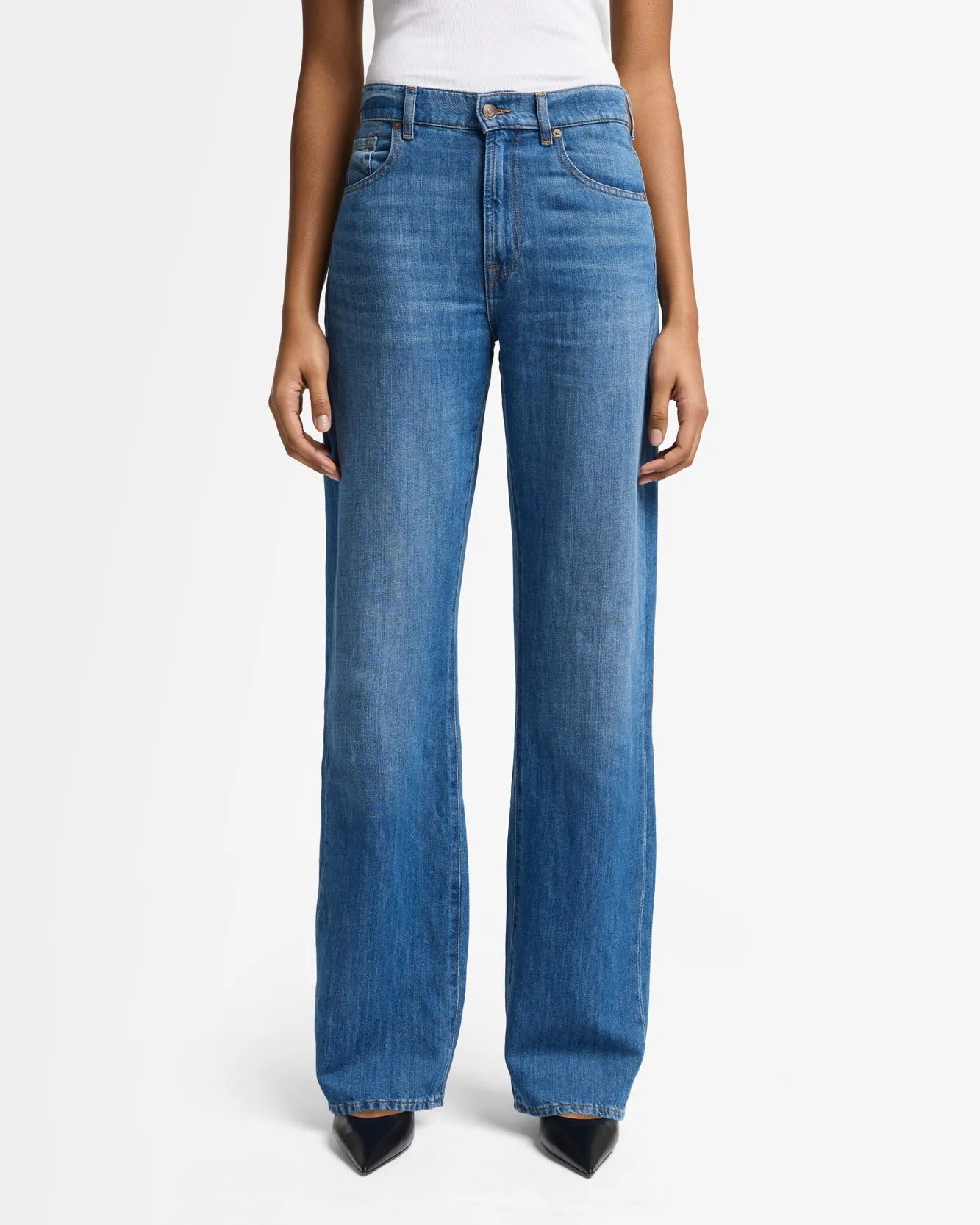 Linen Blend Tess Trouser in Phoenix sold by 7 For All Mankind product image thumbnail 3