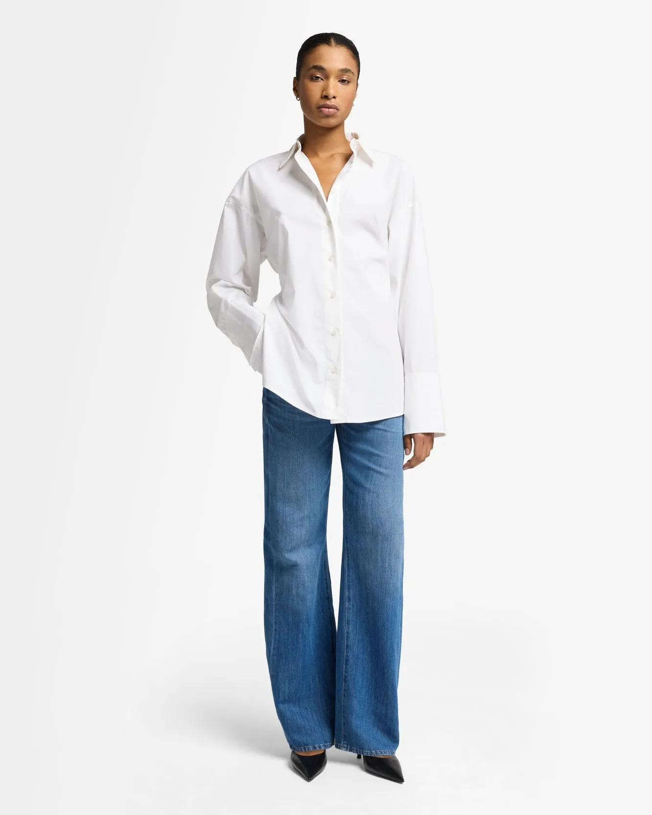 Linen Blend Tess Trouser in Phoenix sold by 7 For All Mankind product image thumbnail 2
