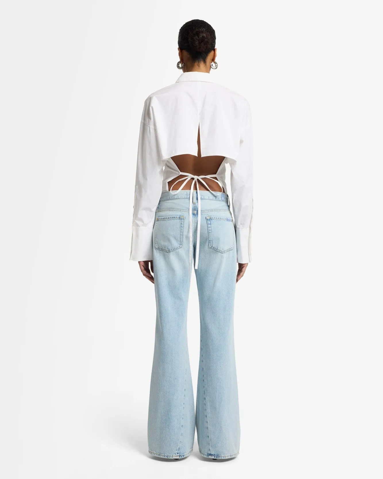 Slim Illusion Twisted Seam Spencer Flare in Tempe sold by 7 For All Mankind product image thumbnail 5