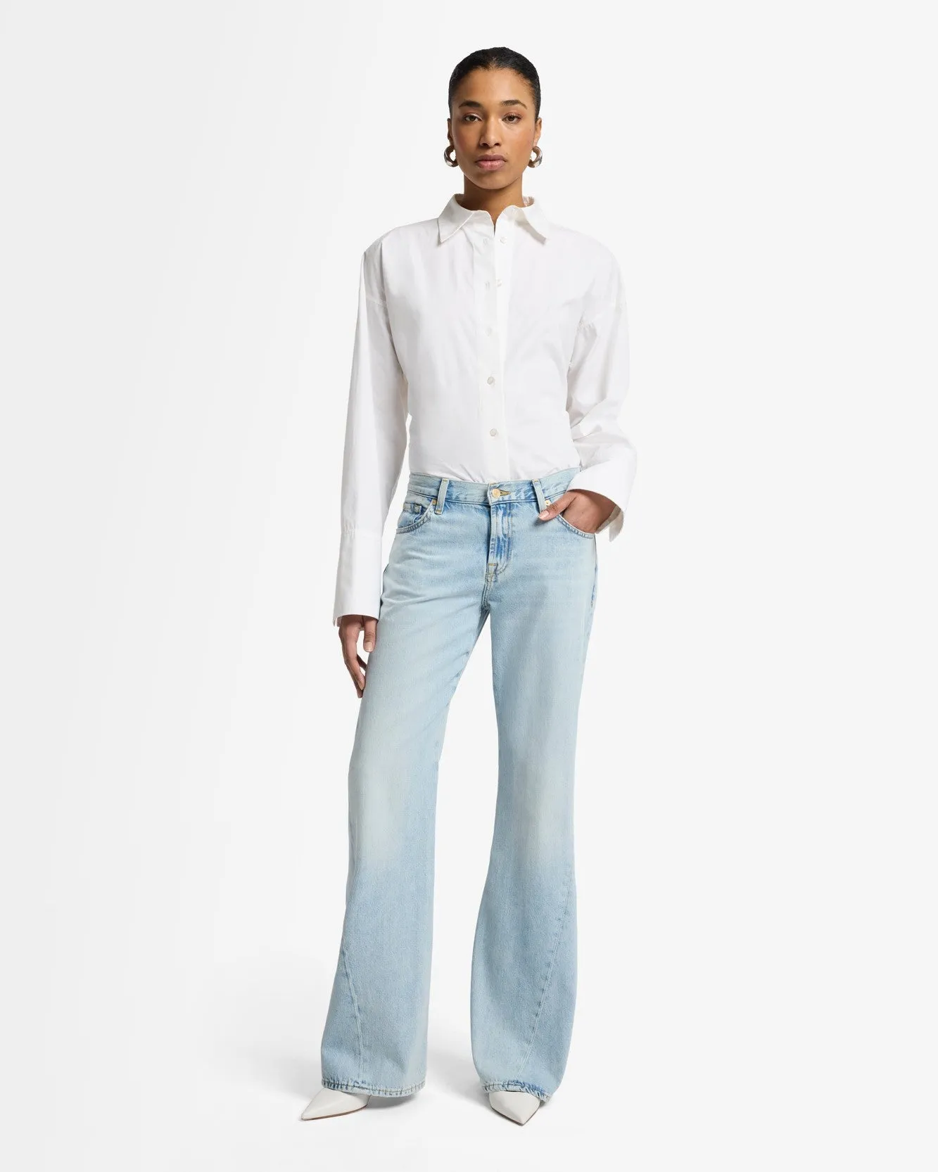 Slim Illusion Twisted Seam Spencer Flare in Tempe sold by 7 For All Mankind product image thumbnail 2