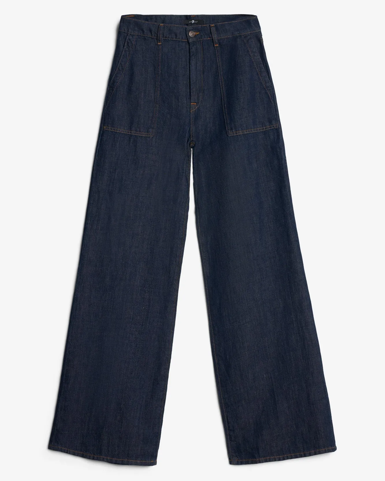 Indigo Linen Lotta in Blueberry sold by 7 For All Mankind