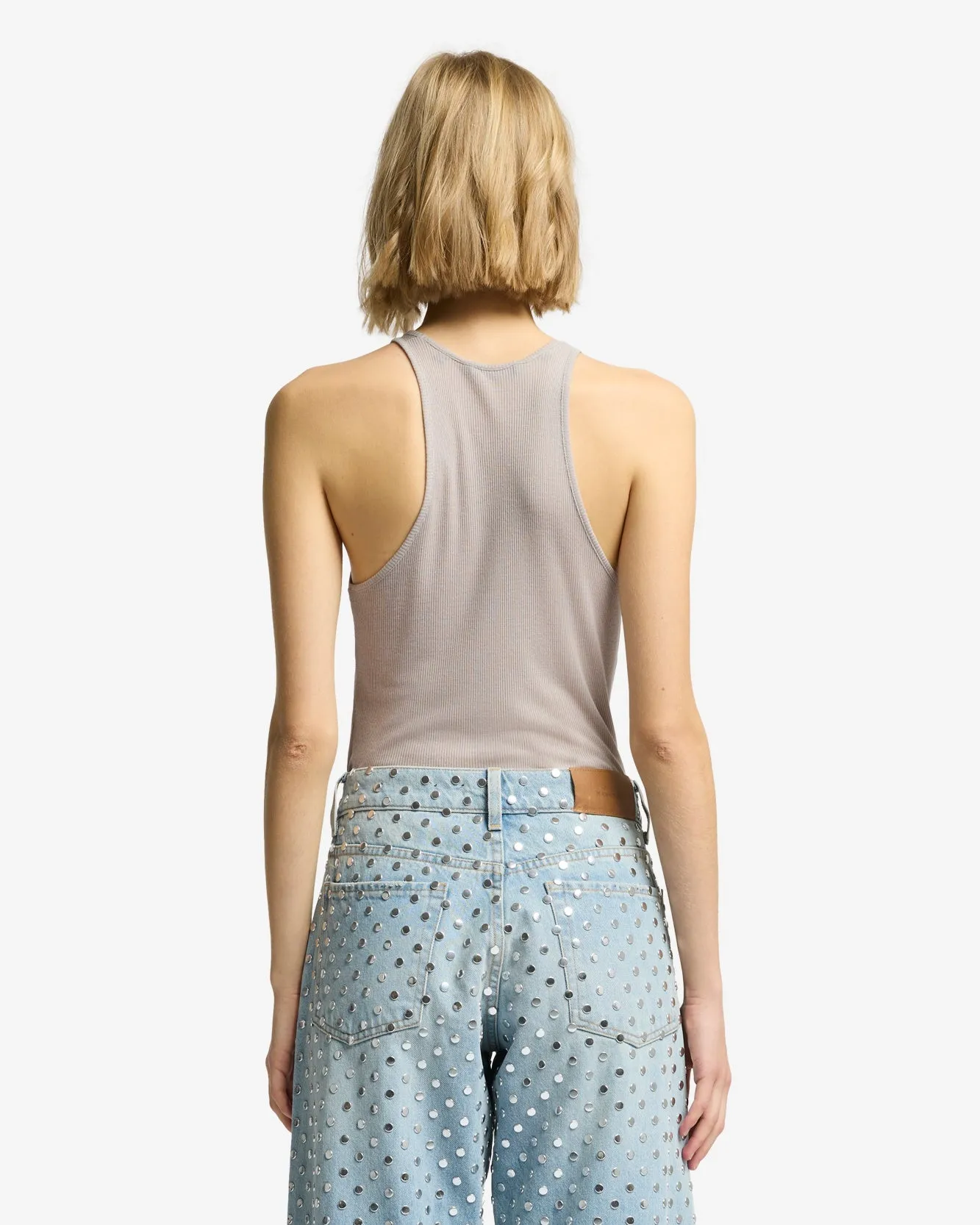 Racer Front Tank in Plum sold by 7 For All Mankind product image thumbnail 5