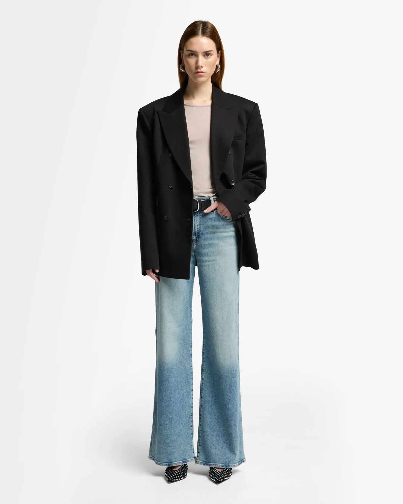 Long Sleeve Crew in Plum sold by 7 For All Mankind product image thumbnail 3