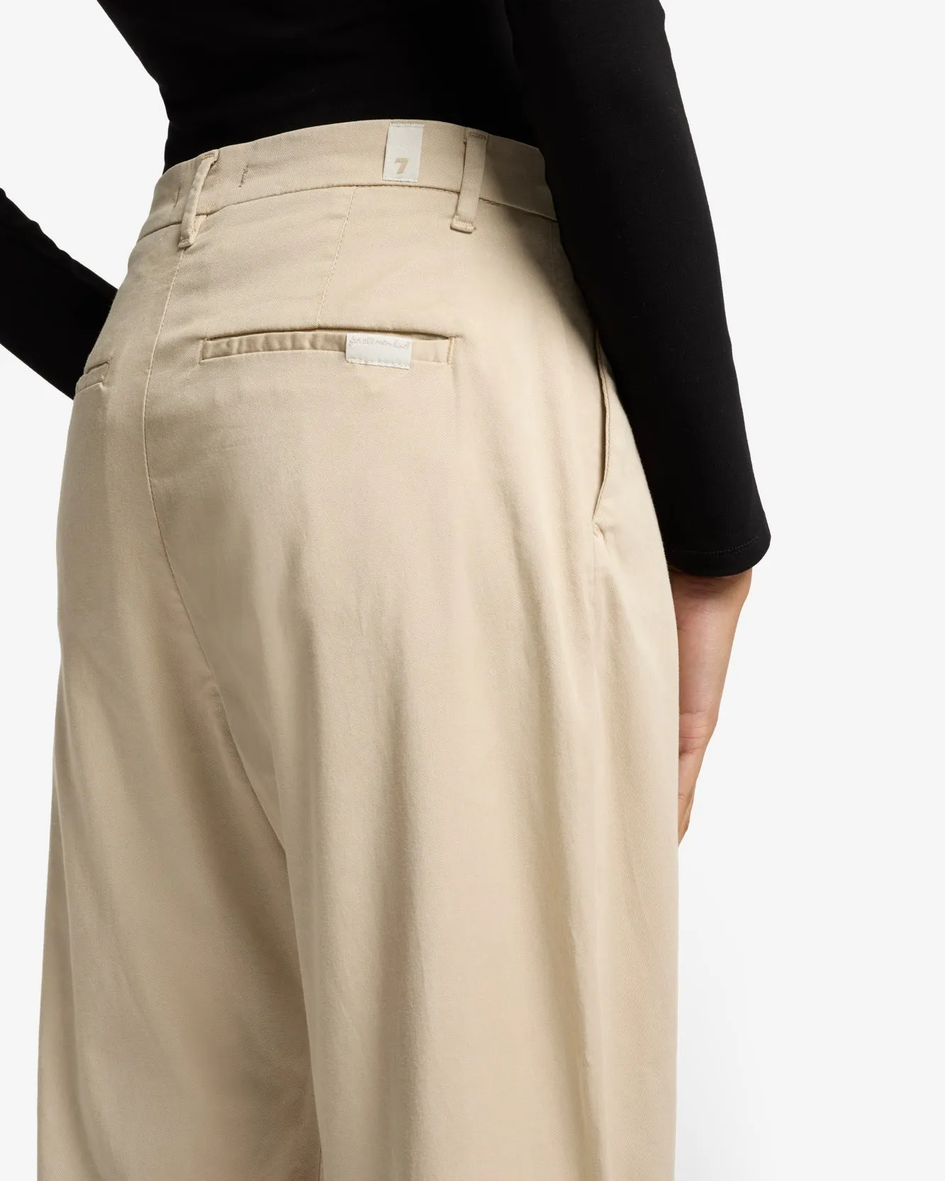 Pleated Chino in Cold Brew sold by 7 For All Mankind product image thumbnail 4