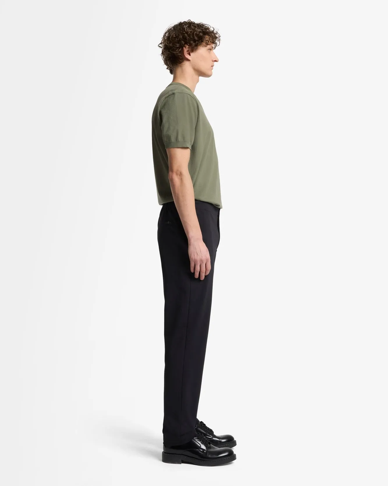 Luxe Performance Knit Hybrid Pant in Black sold by 7 For All Mankind product image thumbnail 5