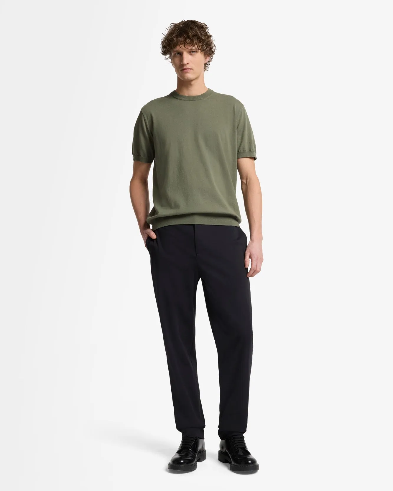 Luxe Performance Knit Hybrid Pant in Black sold by 7 For All Mankind