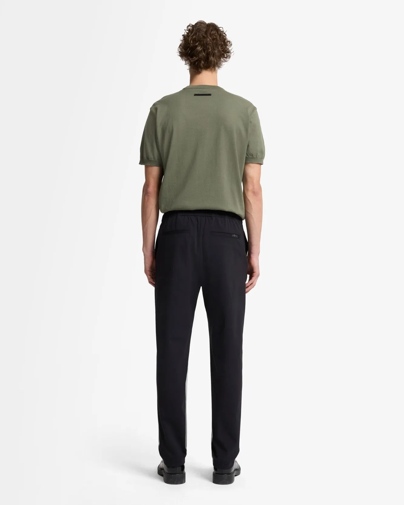 Luxe Performance Knit Hybrid Pant in Black sold by 7 For All Mankind product image thumbnail 4