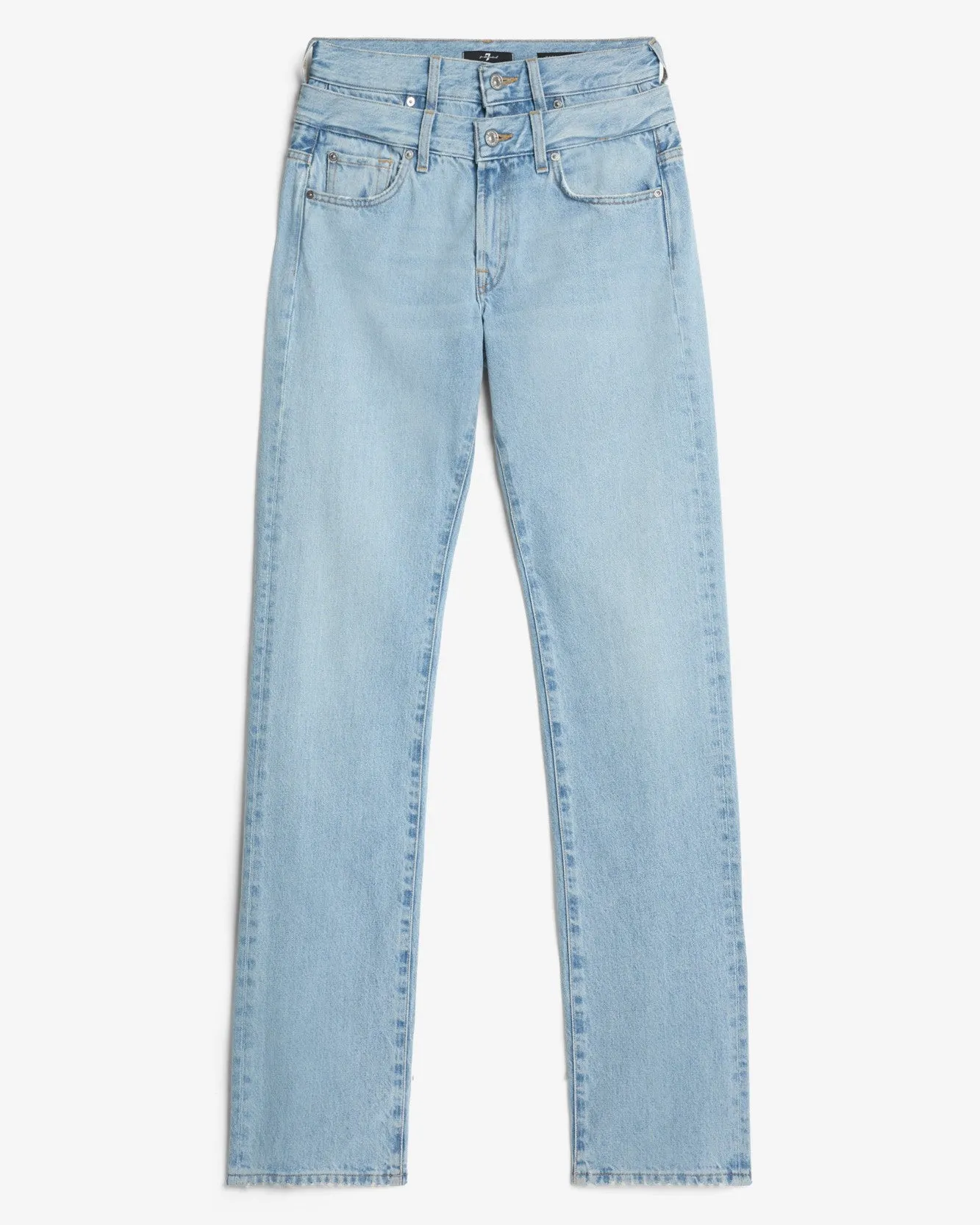 Double Waist Trouser in Bleach sold by 7 For All Mankind