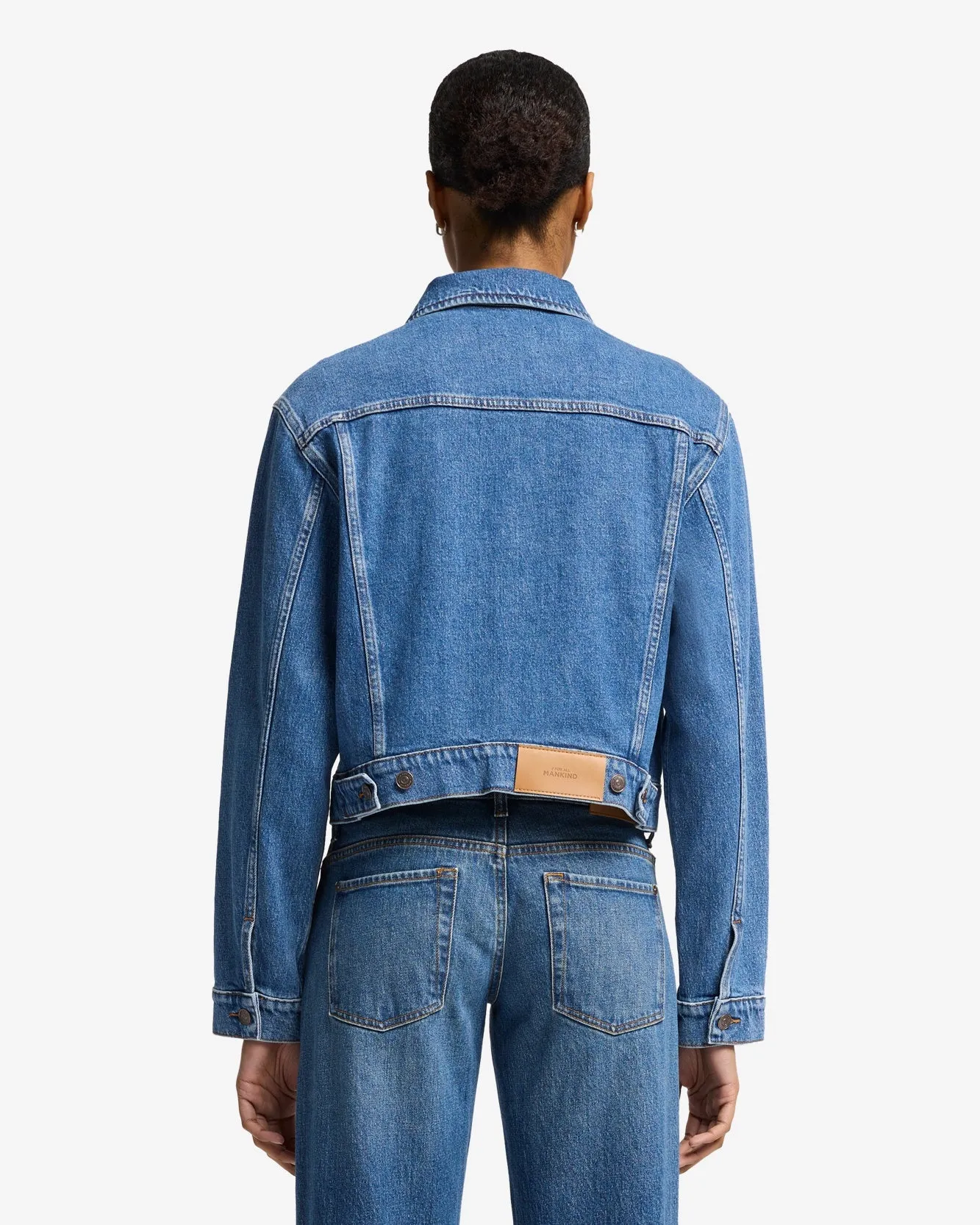 Nellie Denim Jacket in Weekend sold by 7 For All Mankind product image thumbnail 5