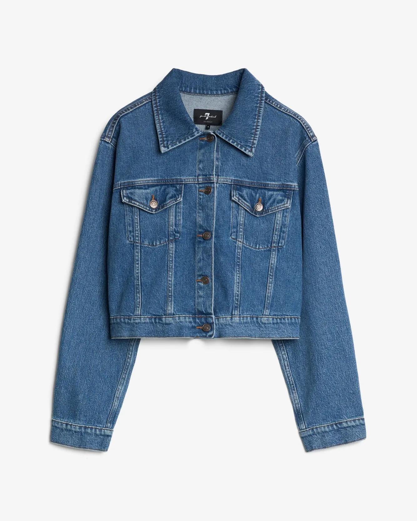 Nellie Denim Jacket in Weekend sold by 7 For All Mankind