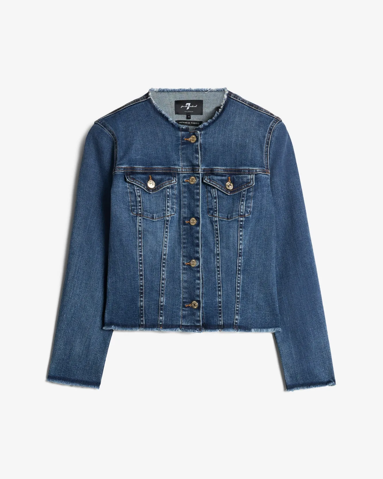 Vicky Denim Jacket in Soho Light sold by 7 For All Mankind