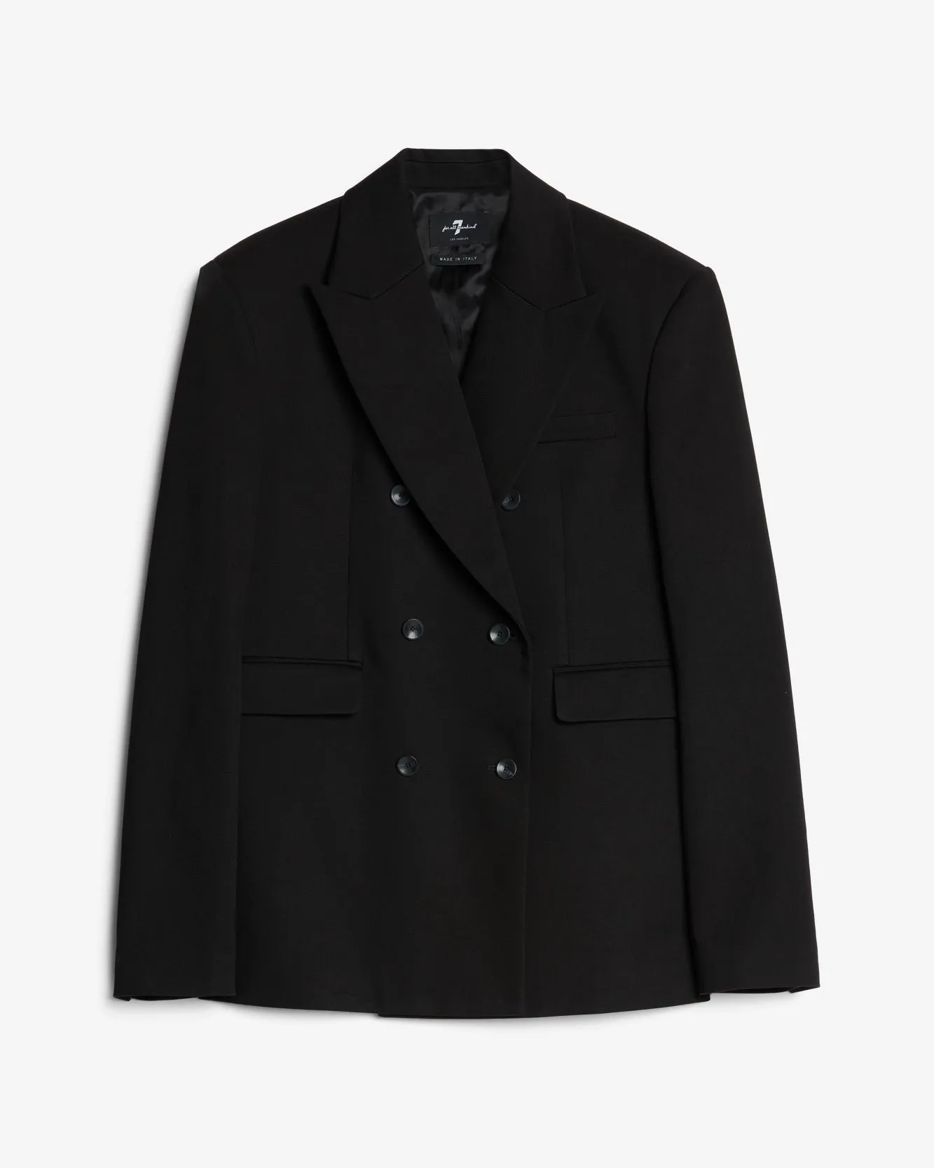 Double Breasted Blazer in Black sold by 7 For All Mankind