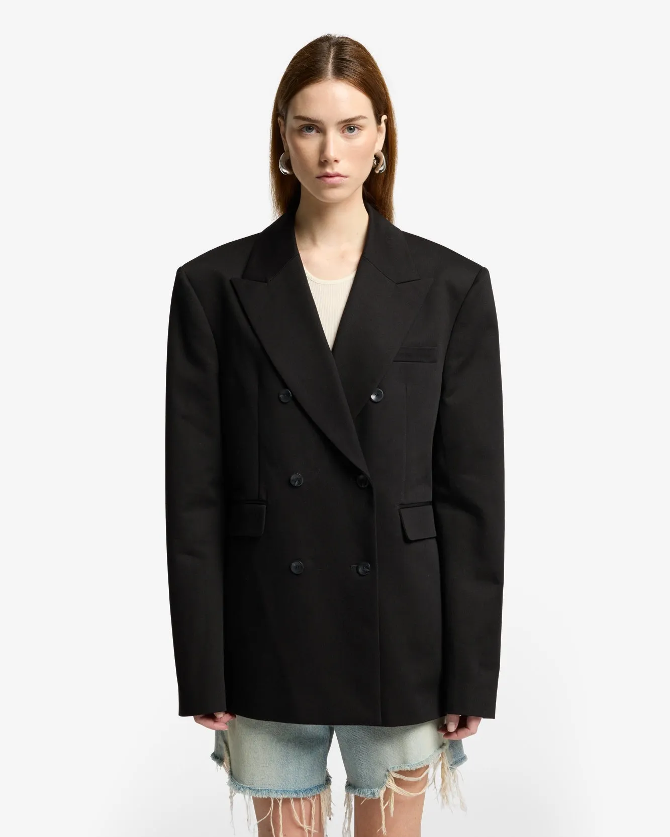 Double Breasted Blazer in Black sold by 7 For All Mankind product image thumbnail 4