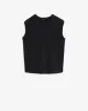 Linen Blend Muscle Tee in Black sold by 7 For All Mankind