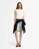 Linen Blend Muscle Tee in Ivory sold by 7 For All Mankind