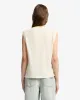 Linen Blend Muscle Tee in Ivory sold by 7 For All Mankind