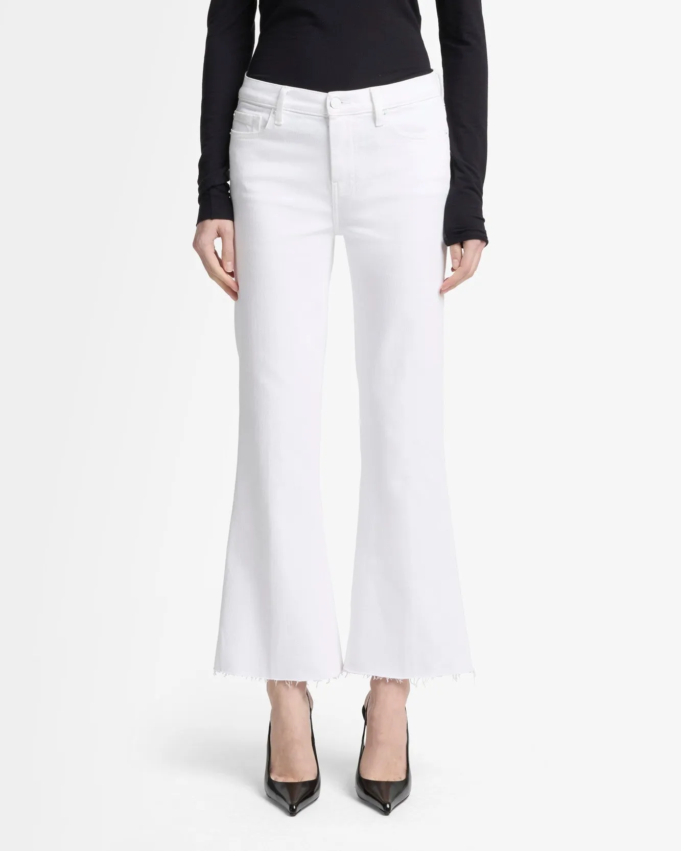 Slim Illusion Cropped Dojo in Salt sold by 7 For All Mankind product image thumbnail 3