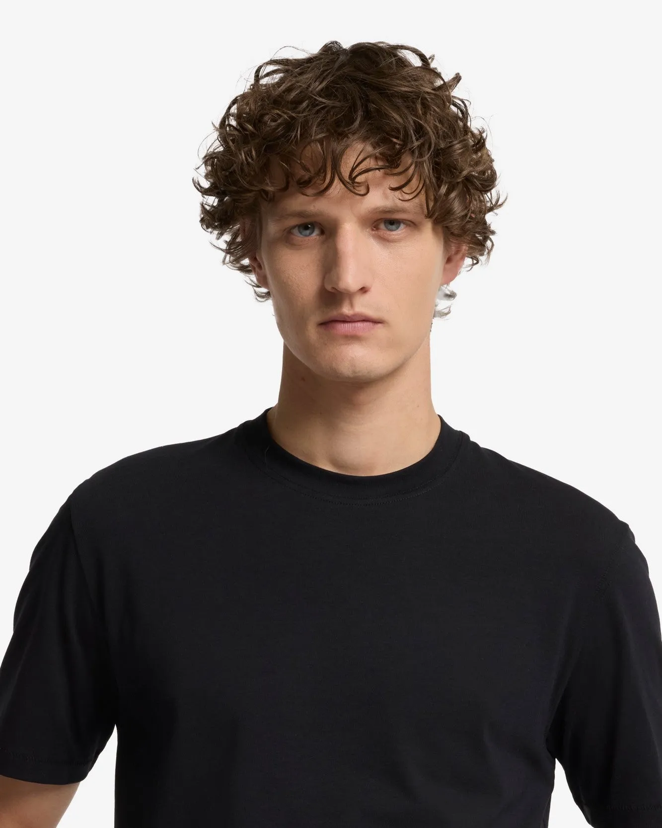 Lyocell Crewneck Tee in Black sold by 7 For All Mankind product image thumbnail 3