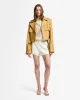 Oversize Button Down Shirt in Ivory sold by 7 For All Mankind