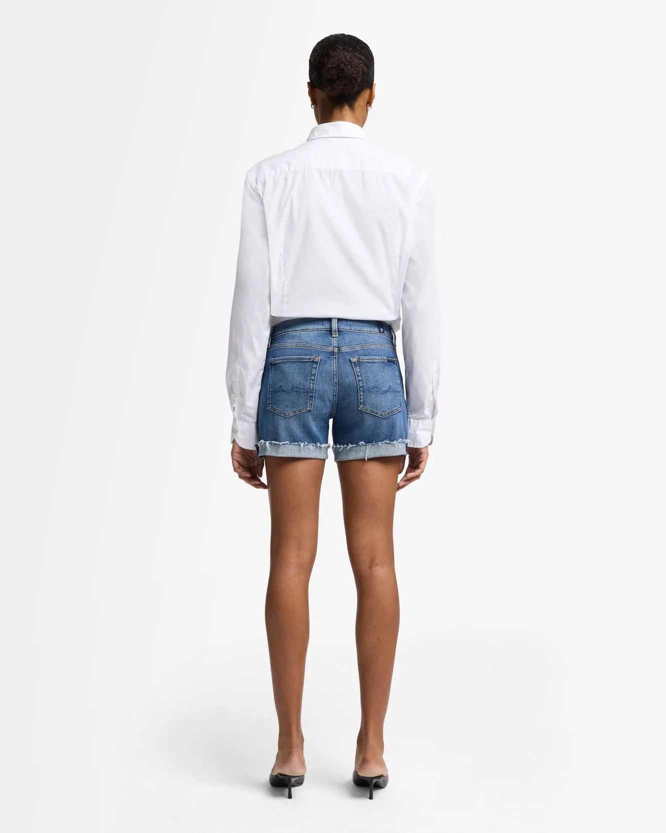 Mid Roll Short in Sea sold by 7 For All Mankind product image thumbnail 5