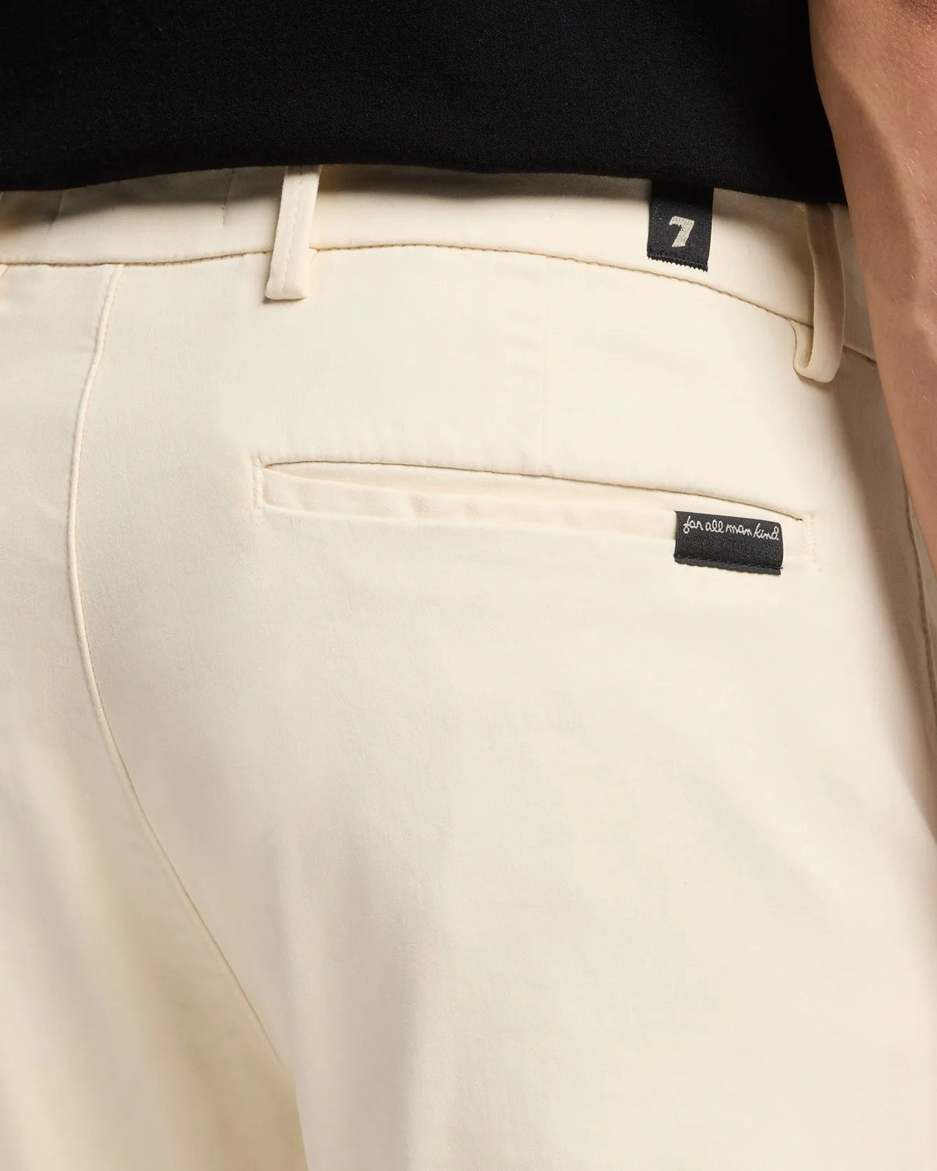 Luxe Performance Slimmy Chino in Natural sold by 7 For All Mankind product image thumbnail 4