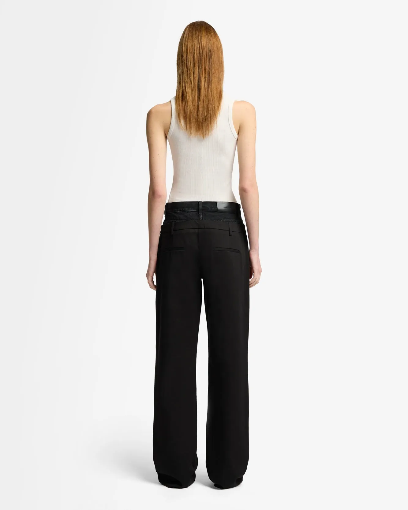 Double Waist Trouser in Black sold by 7 For All Mankind product image thumbnail 5
