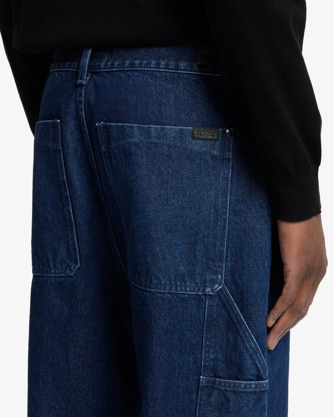 Utility Denim Wide Leg Pant in Carpenter Blue sold by 7 For All Mankind product image thumbnail 4