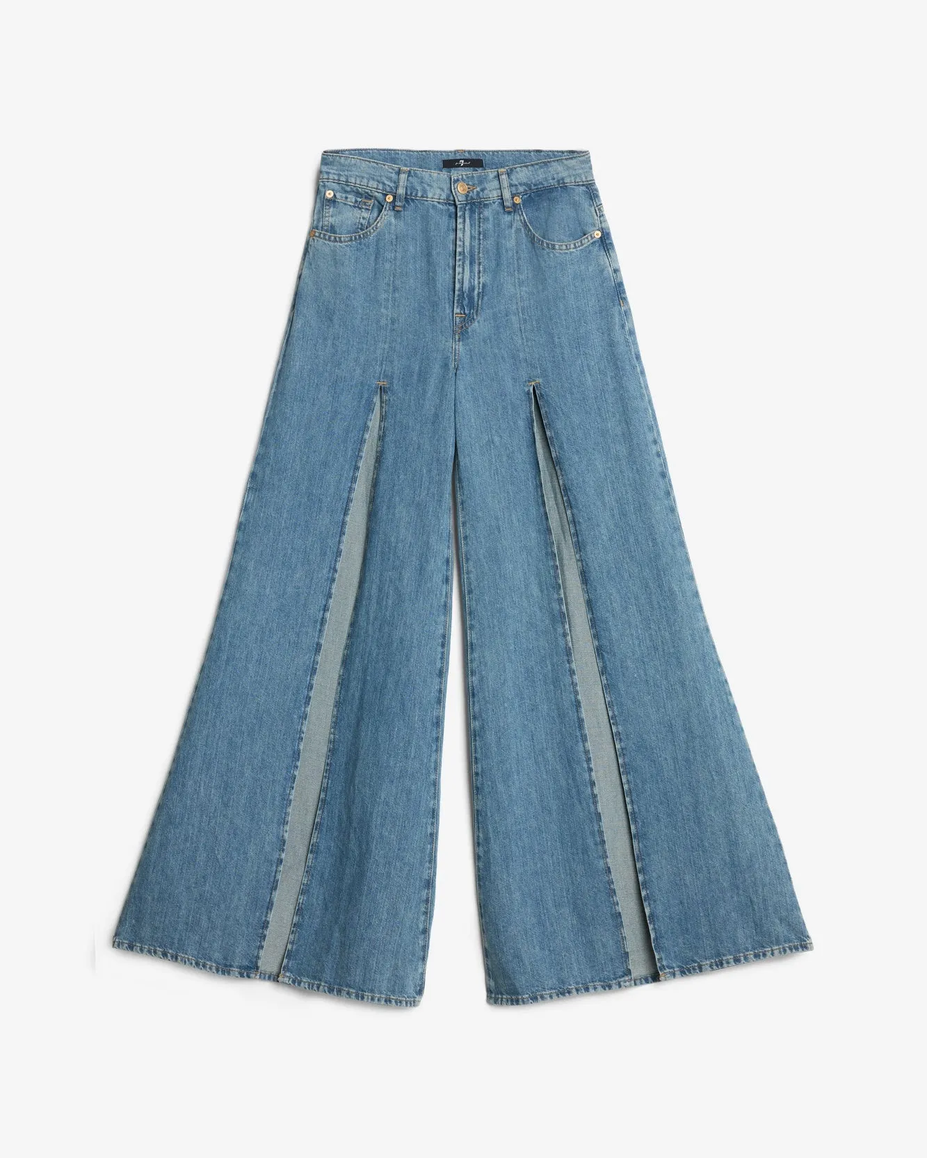 Indigo Linen Willow Palazzo Wide Leg in Arizona sold by 7 For All Mankind