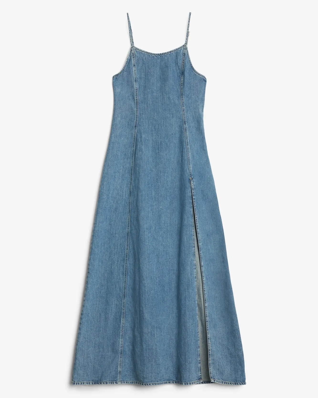 Indigo Linen Sleeveless Maxi Dress in Arizona sold by 7 For All Mankind