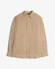 Classic Linen Button Up Shirt in Taupe sold by 7 For All Mankind