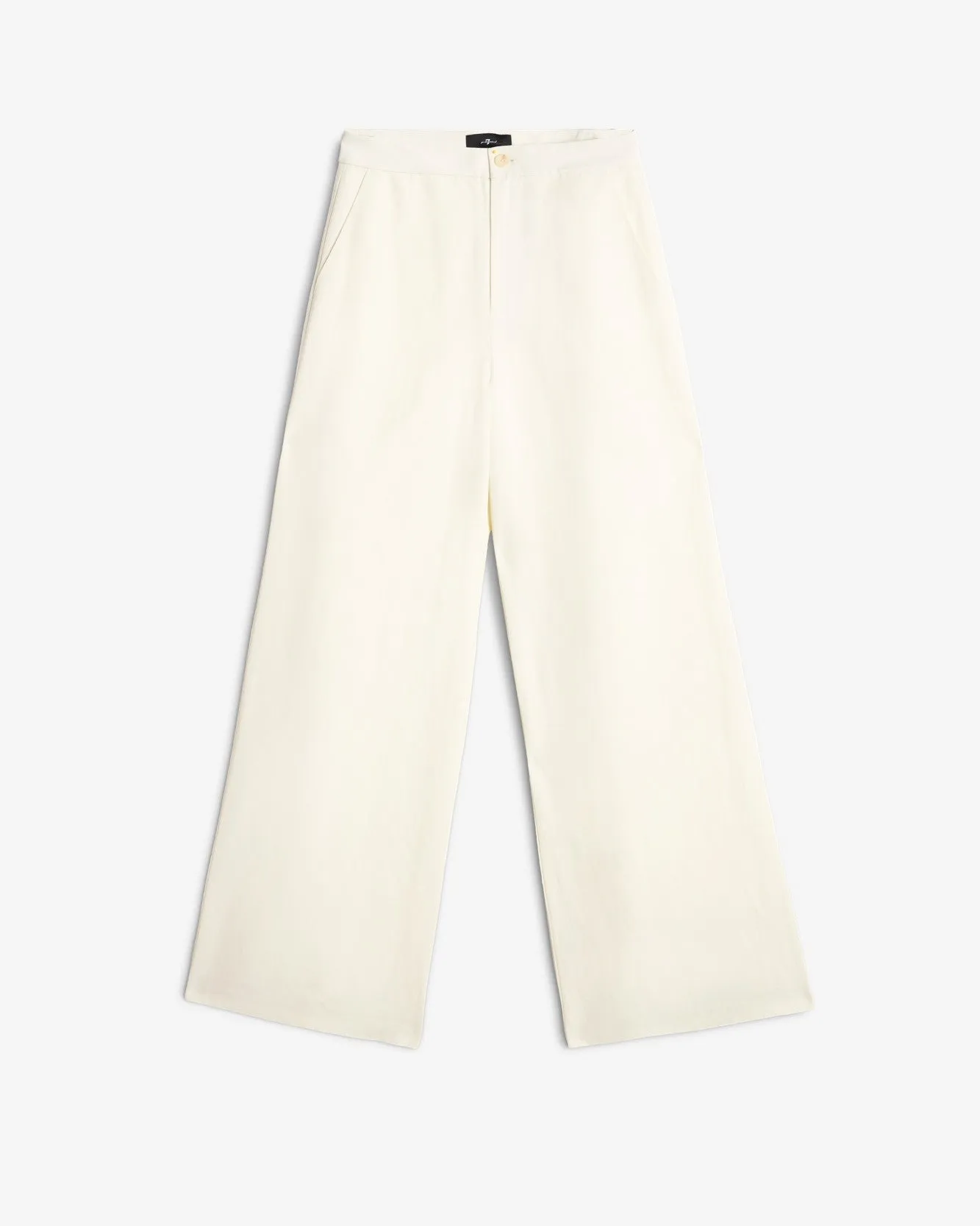 Classic Linen Pant in Ivory sold by 7 For All Mankind