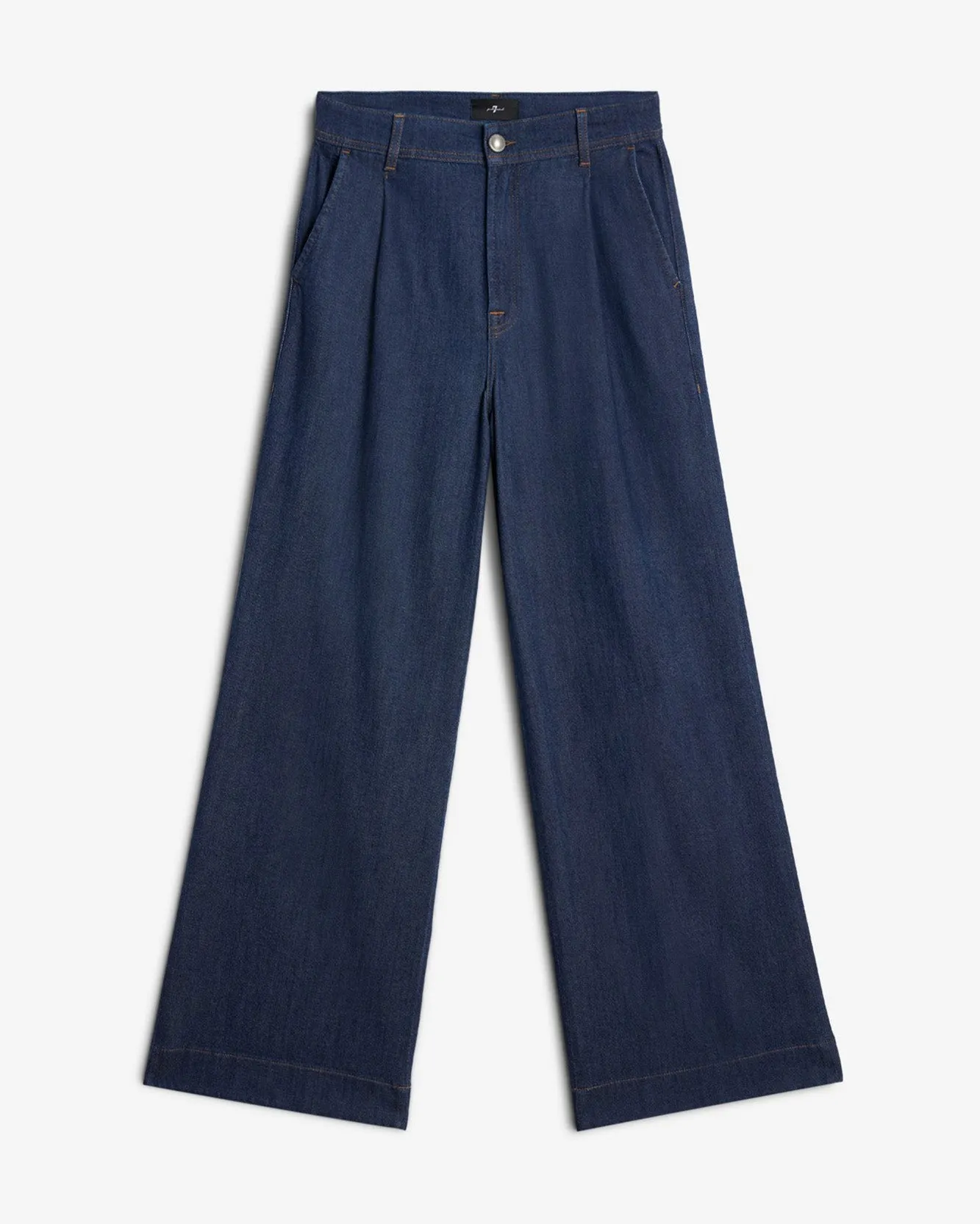 Weightless Pleated Denim Trouser in Halona sold by 7 For All Mankind