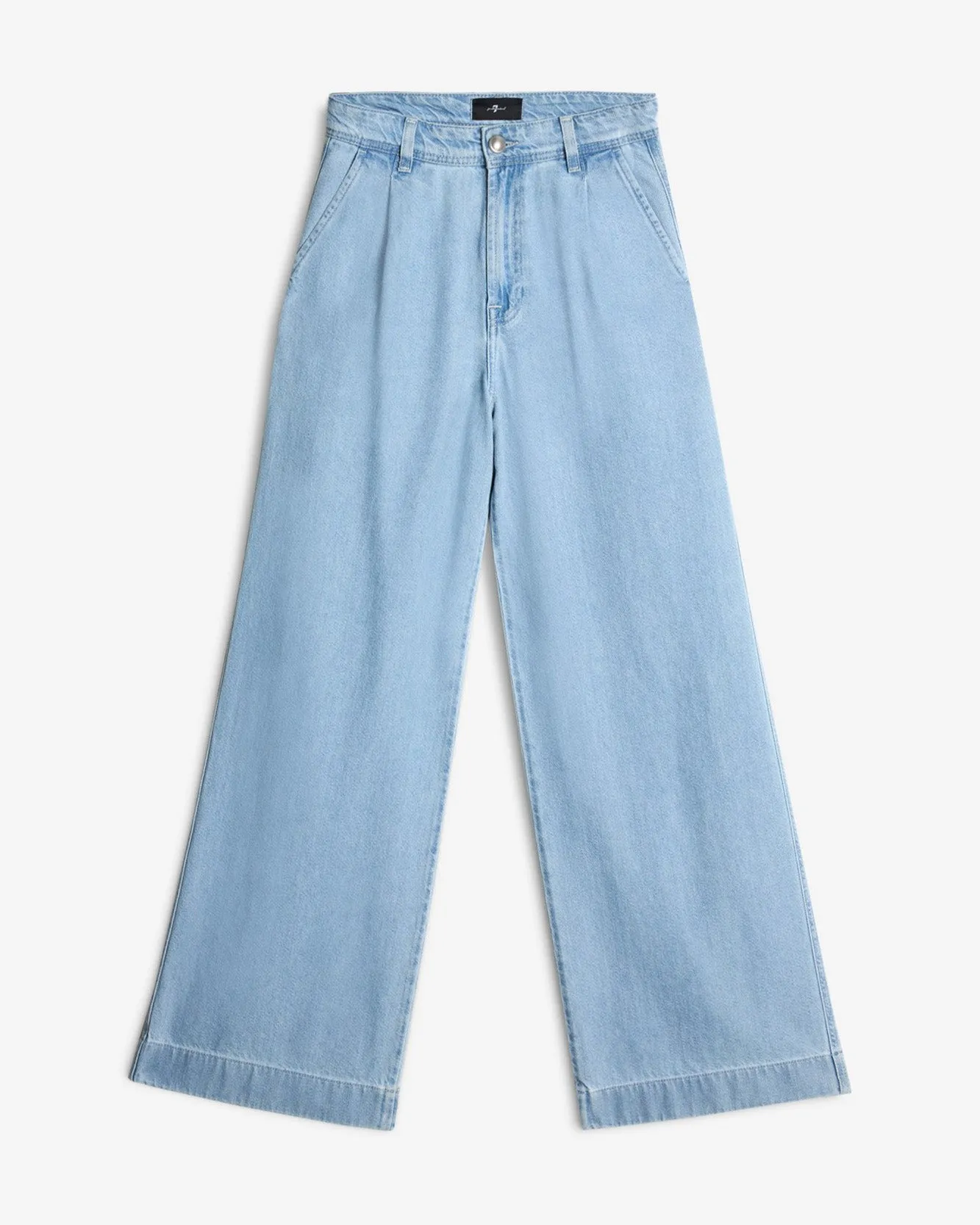 Weightless Pleated Denim Trouser in Hana sold by 7 For All Mankind