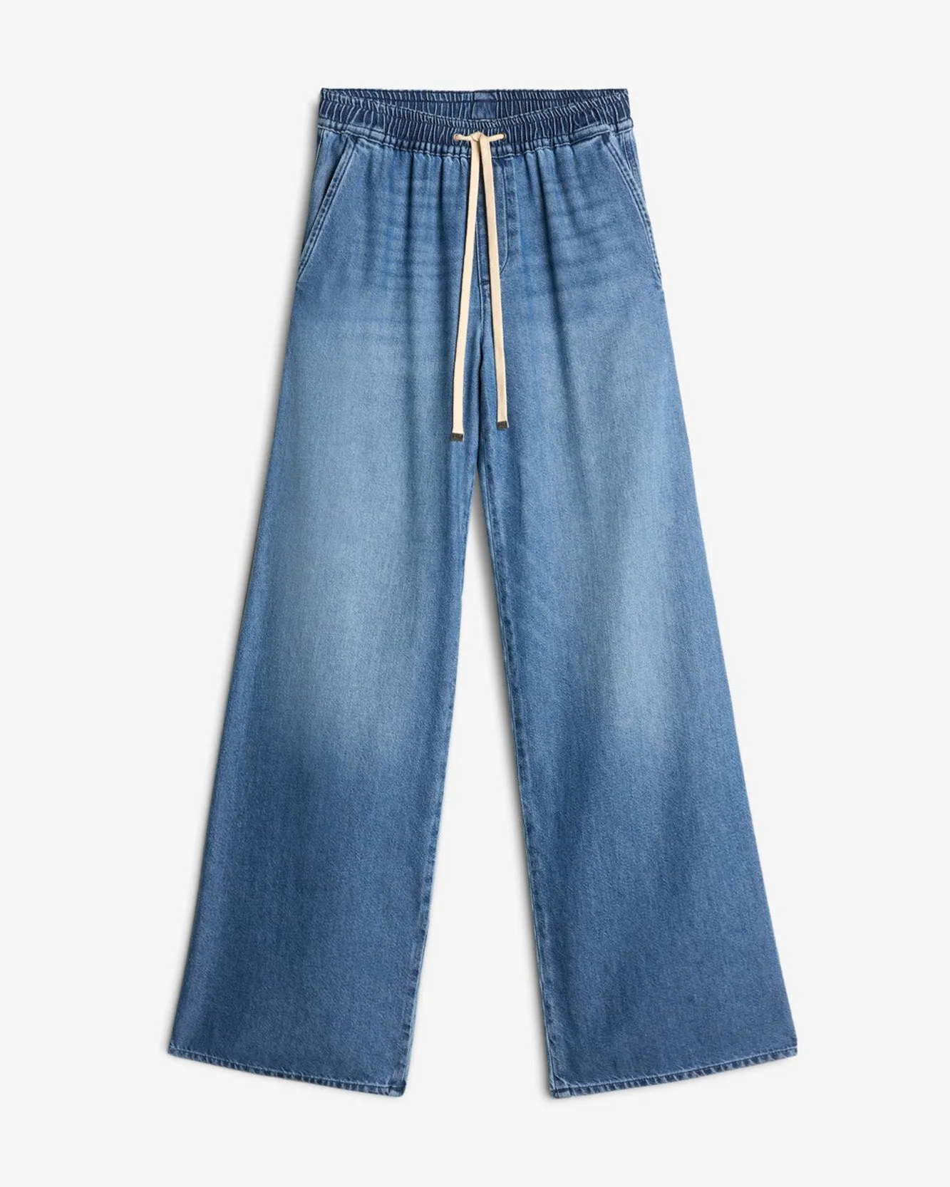 Weightless Wide Leg Denim Pant in Hilo sold by 7 For All Mankind