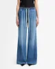 Weightless Wide Leg Denim Pant in Hilo sold by 7 For All Mankind