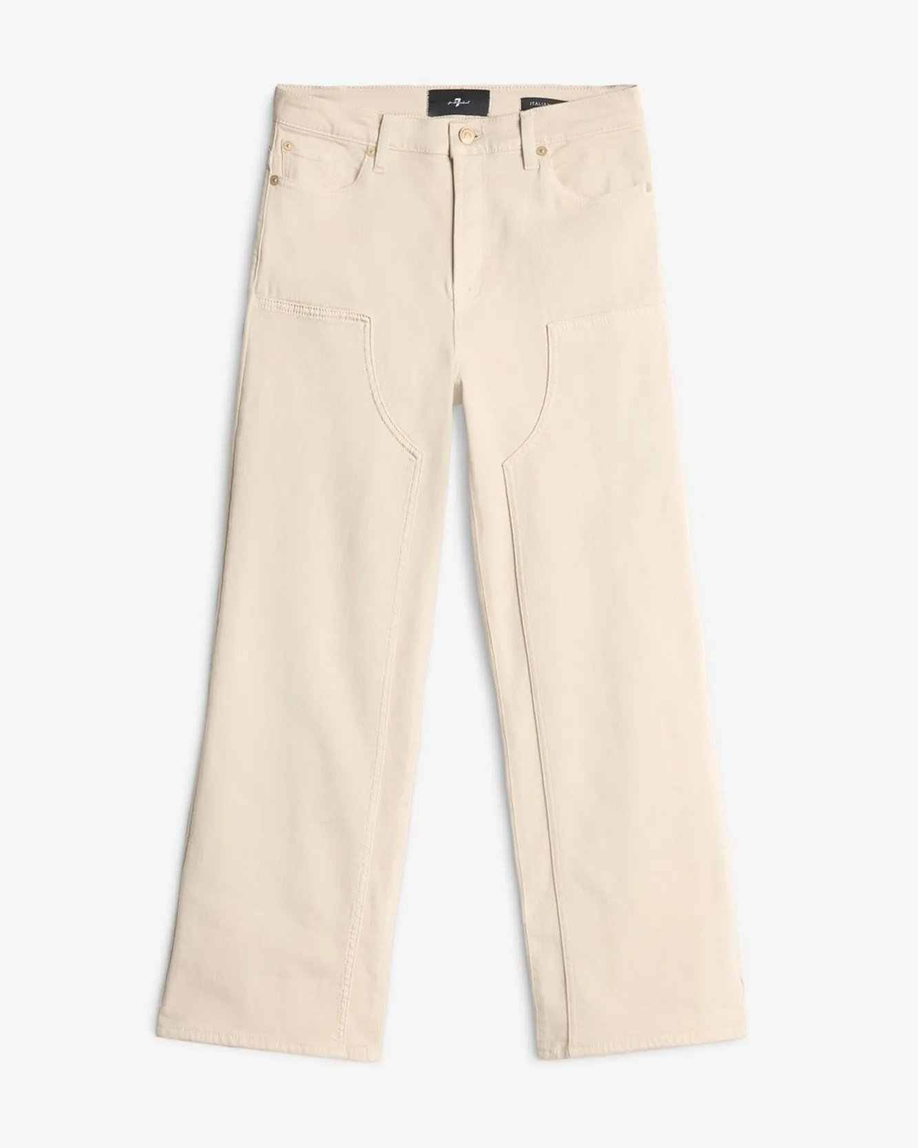 Luxe Vintage Cropped Alexa in Creme sold by 7 For All Mankind