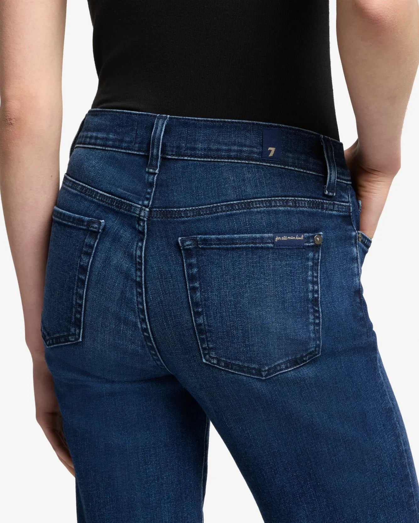 Slim Illusion Capri in Soho Dark sold by 7 For All Mankind product image thumbnail 4