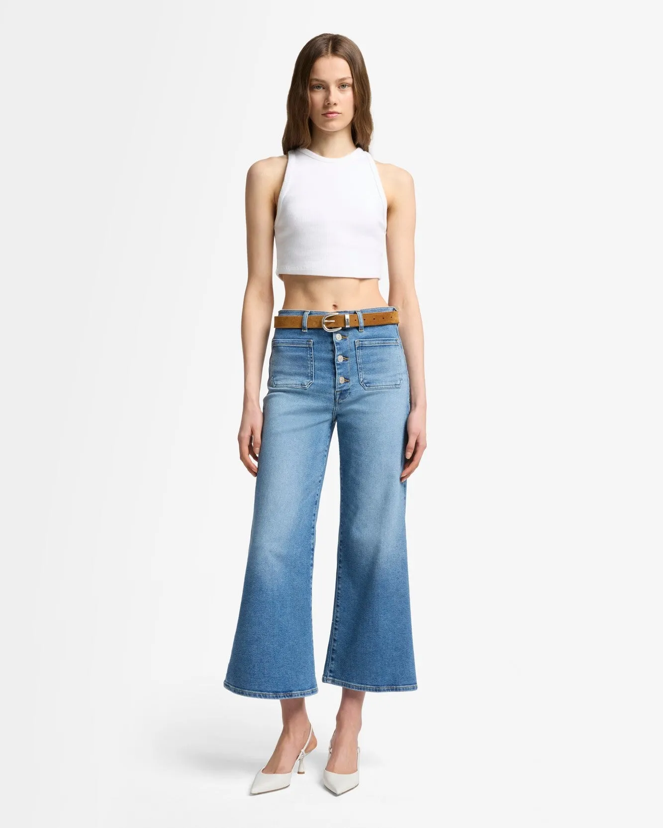 Luxe Vintage Ultra High Rise Cropped Jo in Fancy sold by 7 For All Mankind product image thumbnail 2