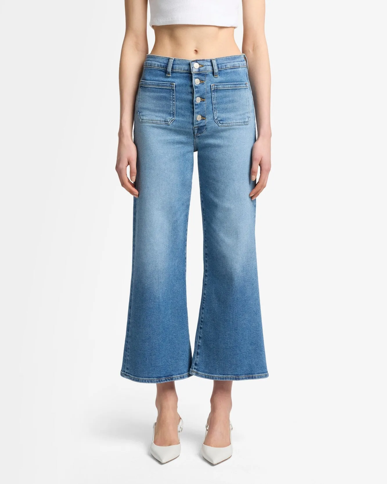 Luxe Vintage Ultra High Rise Cropped Jo in Fancy sold by 7 For All Mankind product image thumbnail 3