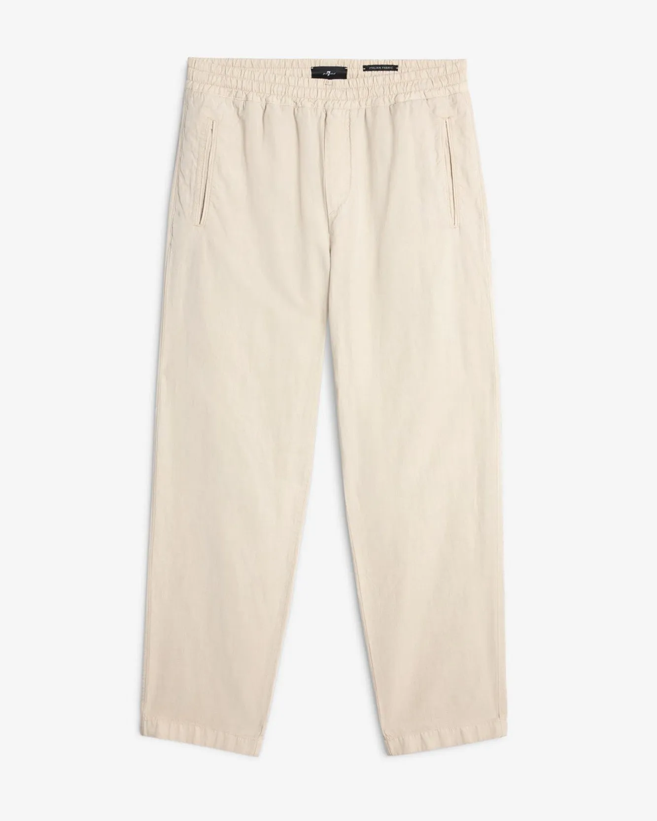 Linen Blend Jogger Pant in Bone sold by 7 For All Mankind