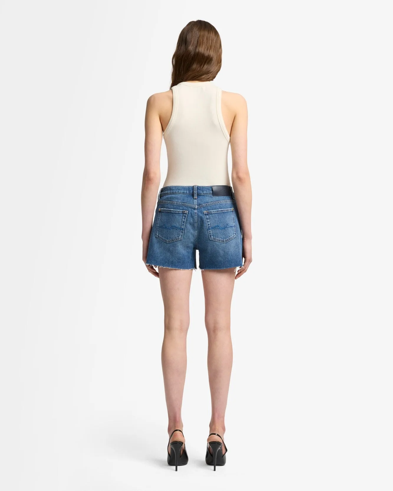 MANKIND Cutoff Denim Short in Explorer sold by 7 For All Mankind product image thumbnail 5