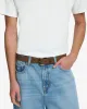 Classic Italian Suede Belt in Chocolate sold by 7 For All Mankind